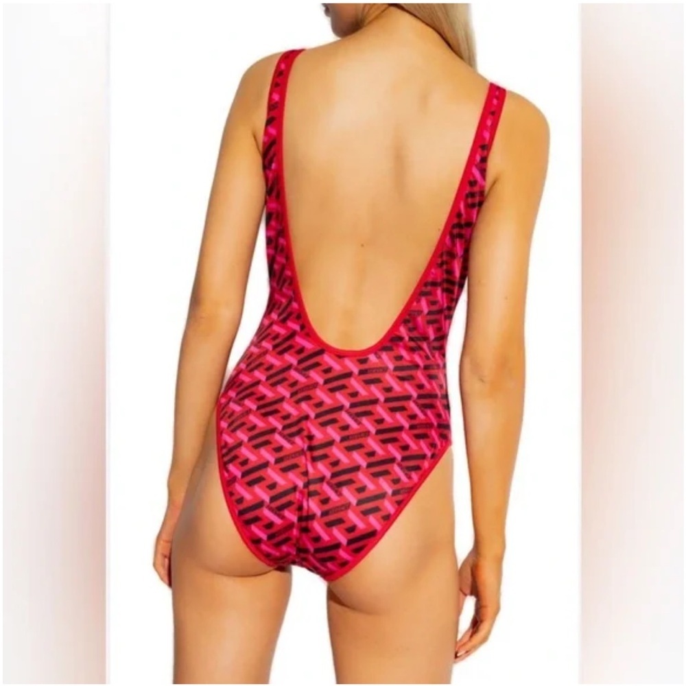Versace Versace 'La Greca' Reversible One Piece swimsuit size 4 - Picture 3 of 13